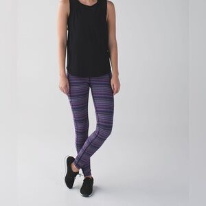 Lululemon Speed Tight IV Space Dye Twist Ultra Violet Multi /Black size 6 womens